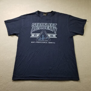 Star Trek Starfleet Academy T-Shirt Mens Size XL Blue Y2K TV Show San Francisco